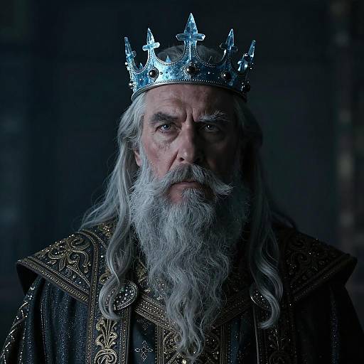 Regal Elder in Icy Crown