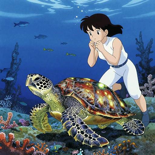 Mystical Sea Turtle Meets Oceanographer