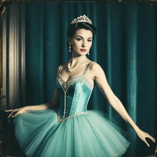 Elegant Ballerina in Pale Blue Tutu