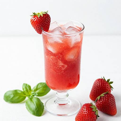 Strawberry Basil Smash Cocktail