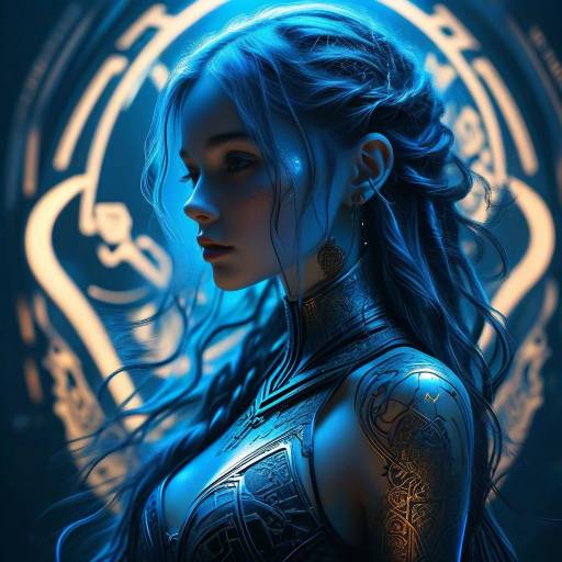 Mysterious Cyberpunk Fantasy Portrait