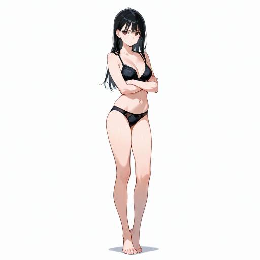 Defiant Slender Woman in Lingerie Defiant Slender Woman in Lingerie
