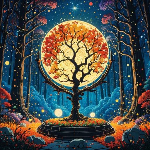 Celestial Seasonal Tree Dance