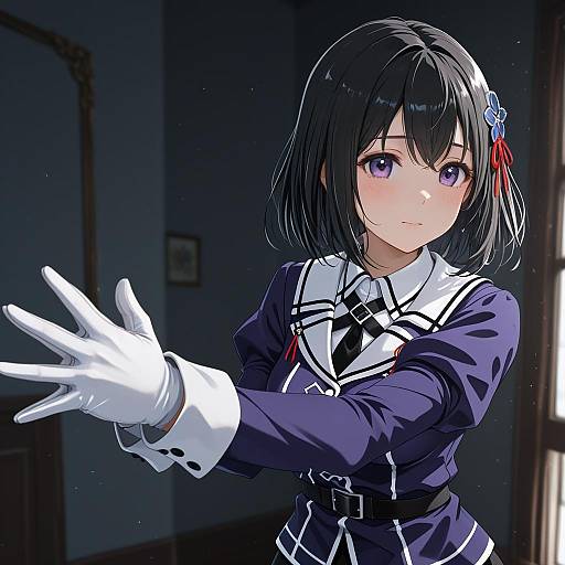 Illustration of Haguro kai ni (kancolle), kantai collection in the style of Camui1104