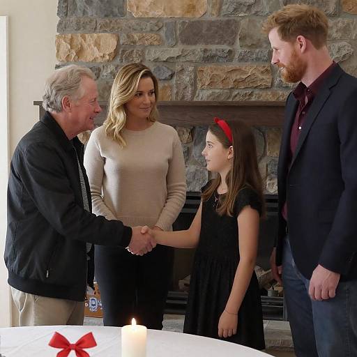 Warm Family Scene with Generational Connection