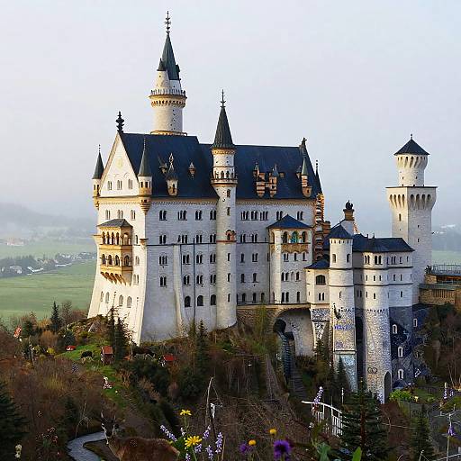 Neuschwanstein in Frank Lloyd Wright Style