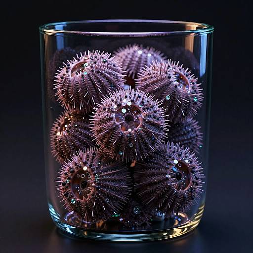 Cyberpunk Sea Urchin Vase Art