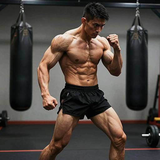 Hyper-Realistic Muscular Baki Anatomy