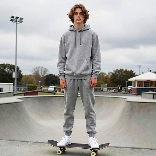 Teen Male U-Cut Layers Skate Style