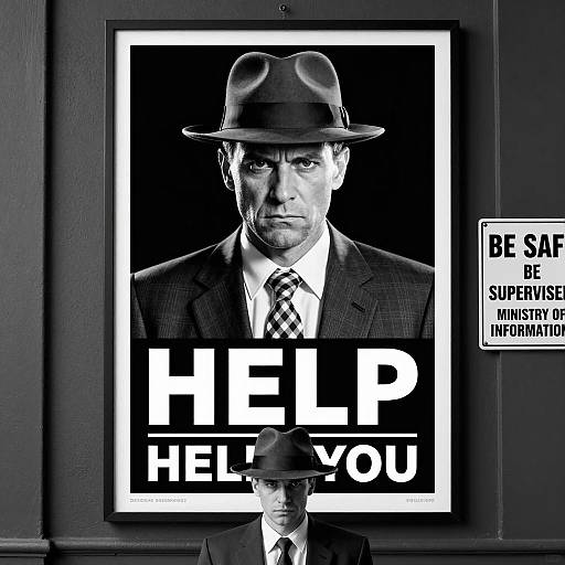 Mysterious Vintage Noir Poster Design