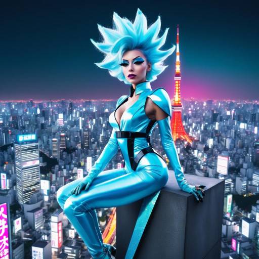 Futuristic Space Diva Rick Sanchez Pose