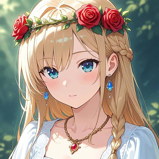 Close-Up Portrait of Elegant Girl