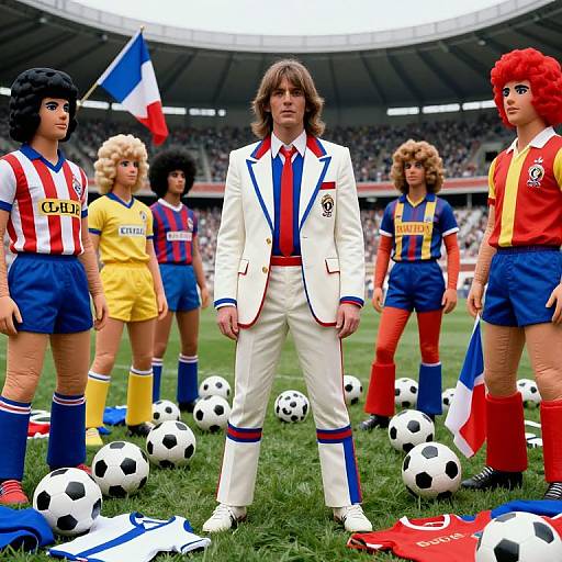1970s Parisian Futuristic Soccer Scene