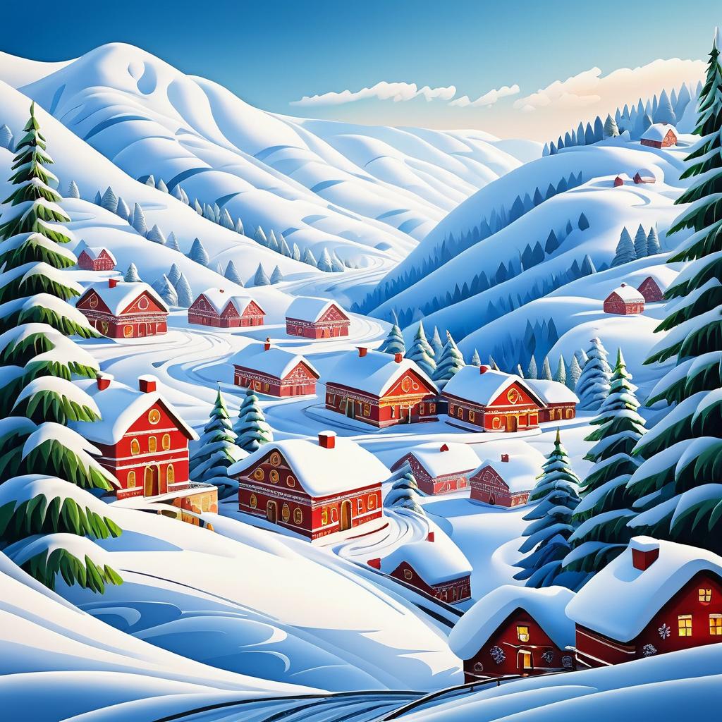 Winter Wonderland: Candy Cane Valley Art