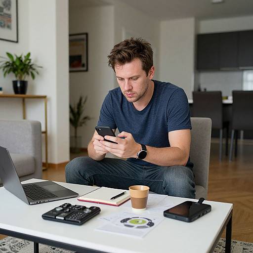 Man Testing Social Media Filters