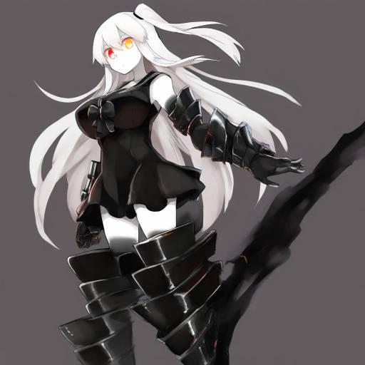 Illustration of Aircraft carrier oni, kantai collection in the style of Bibi02