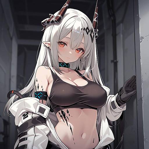 Illustration of Mudrock (elite ii) (arknights), arknights in the style of Blade (galaxist)