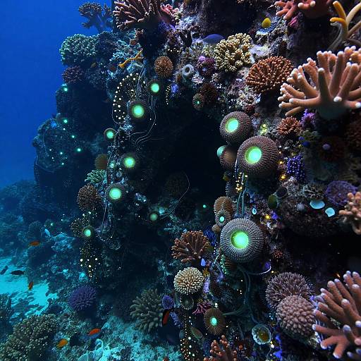 Bioluminescent Coral Energy Cells