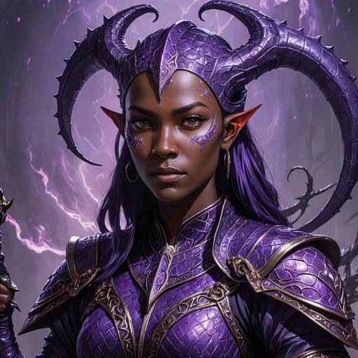 Sinister Tiefling Cleric with Scythe