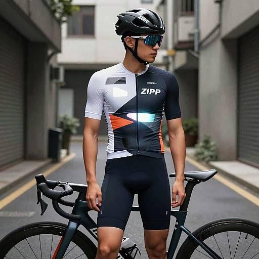 Futuristic Zipp Cycling Sportswear Set