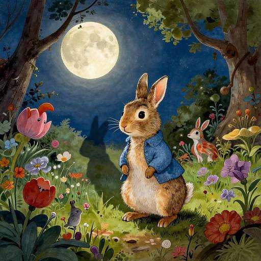 Surreal Peter Rabbit Bug's-Eye View