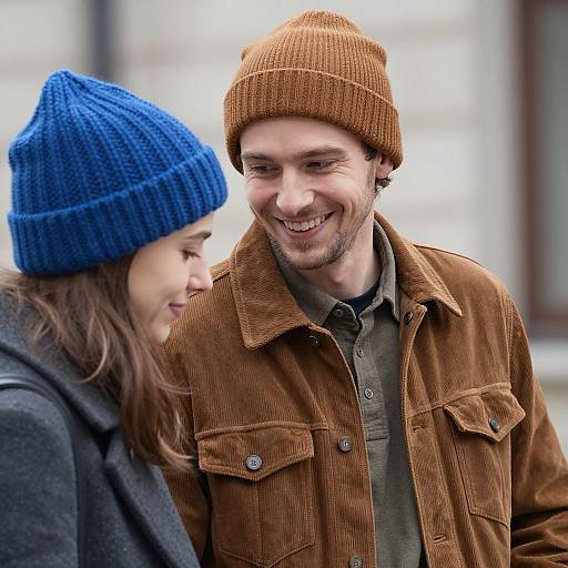 Outdoor Portrait of a Smiling Couple