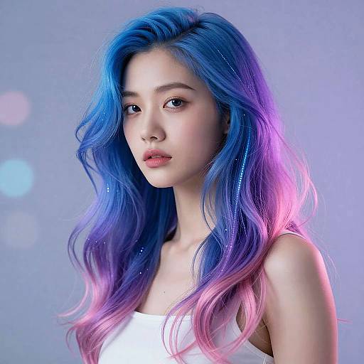 AI-Controlled Shifting Hair Colors