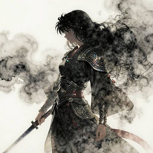 Haunting Shadow Assassin in Fog