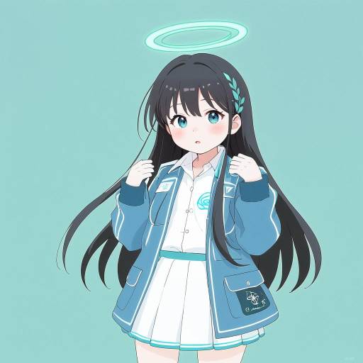 Illustration of Airi (band) (blue archive), blue archive in the style of Takaman (gaffe)