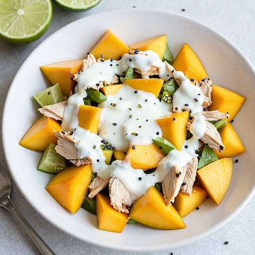 Mango Chicken Mulberry Salad Delight