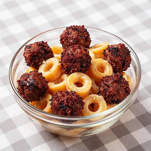 Creamy Orange Pasta with Meatballs