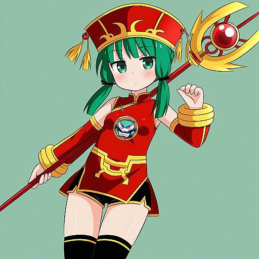 Illustration of Dragon kid, tiger & bunny in the style of Hana kazari