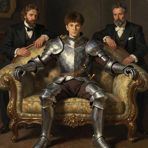 Heroic Knight Portrait in Fantasy Style