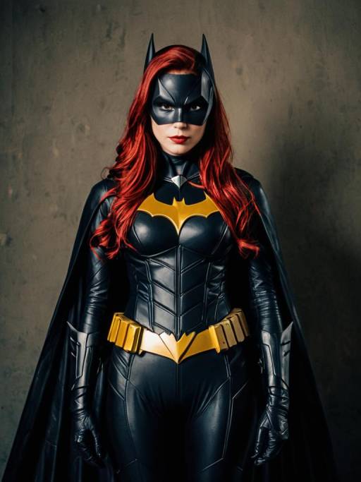 Woman in Realistic Batwoman Costume