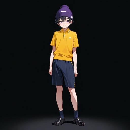Casual Young Man in Yellow Polo Casual Young Man in Yellow Polo