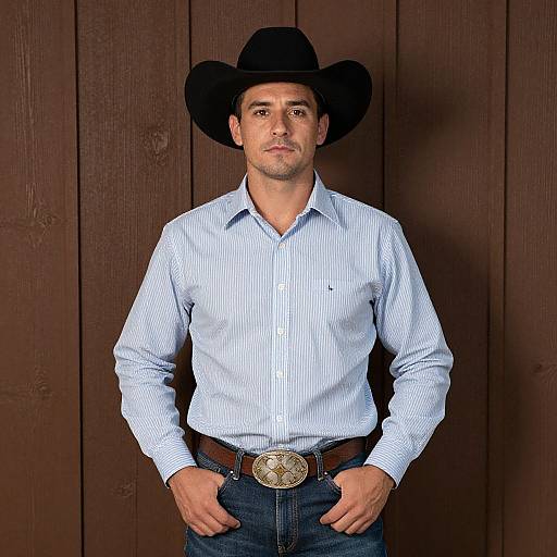 Cowboy Man in Western Formal Wear