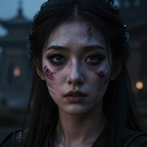 Striped Demon at Dusk Monastery