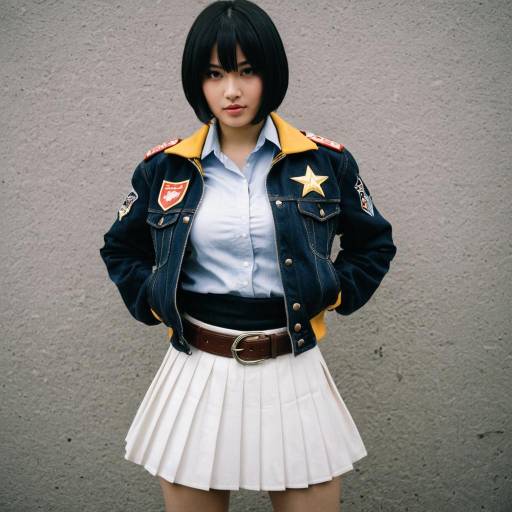 Young Woman in Sero MHA Cosplay Outfit