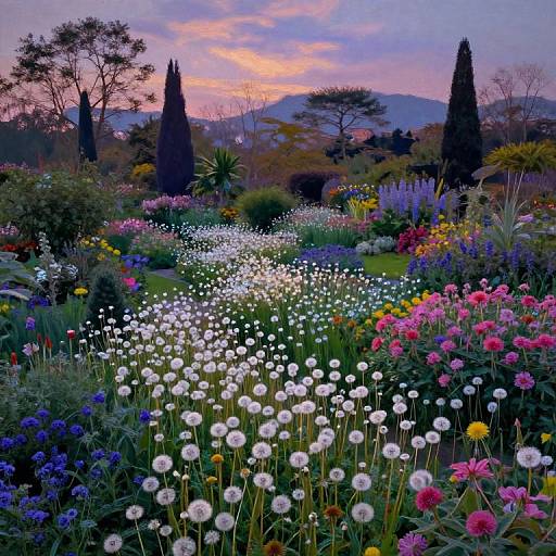 Dreamlike Twilight Garden Fusion