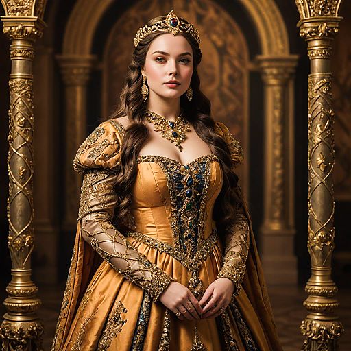 Regal Queen in Surreal Renaissance Style Regal Queen in Surreal Renaissance Style