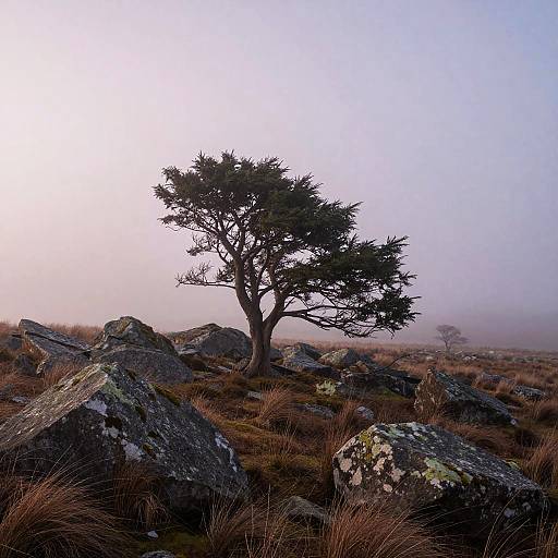 Whispering Pines Highland Mist Scene