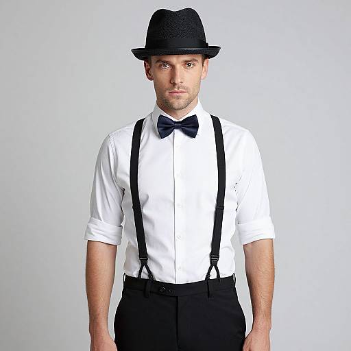 Tea Party Man Outfit with Hat and Bow Tie