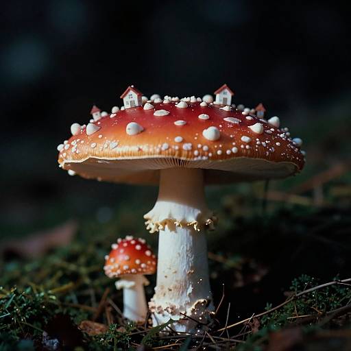 Epic Hobbit Hole Mushroom Macro
