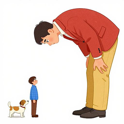 Whimsical Scene of Colorful Characters