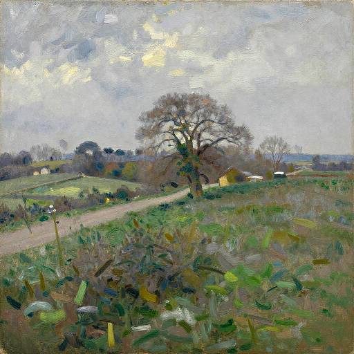 Impressionist English Moors Landscape