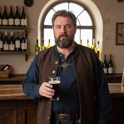 Seasoned Tavern Keeper in Warm Tavern