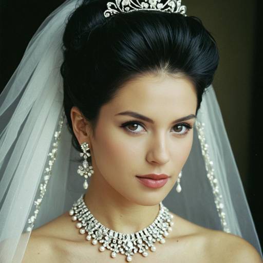 Elegant Bridal High Updo Portrait