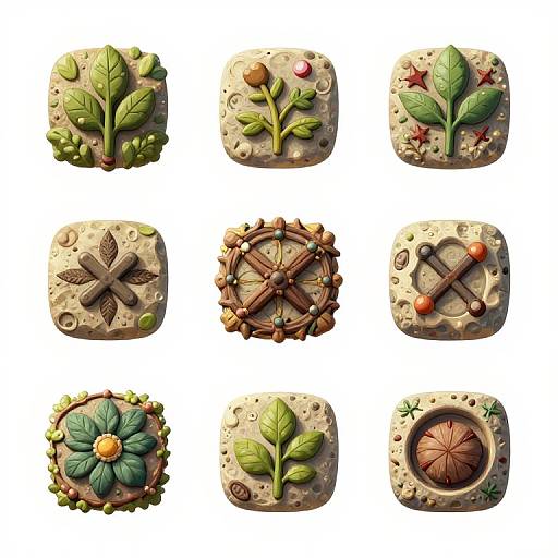 Fantasy Beach Craft Game Icons