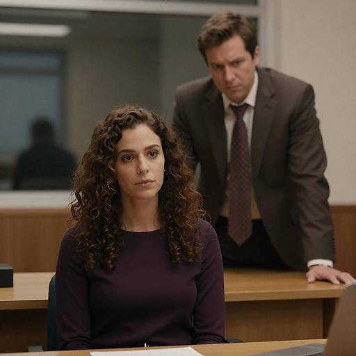 Office Scene with Intense Interaction