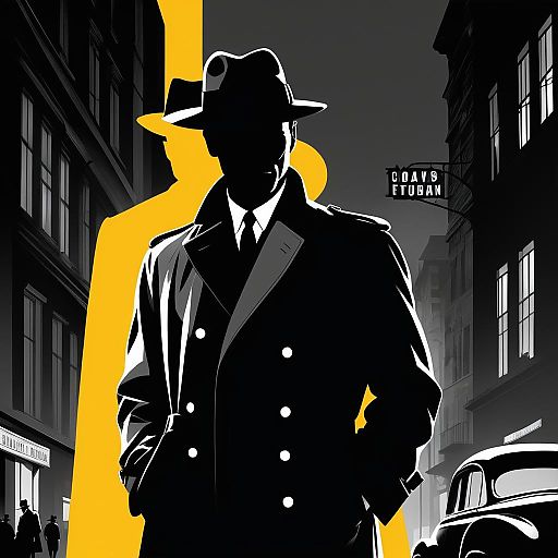 Classic Noir Film Poster from the 1950s